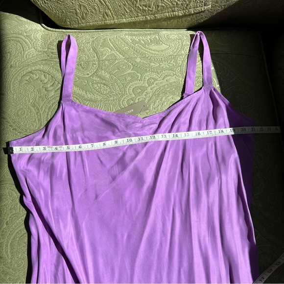 NWT J. Crew Gwyneth V-Neck Slip Dress Cupro-Blend Size 16 - Picture 8 of 14